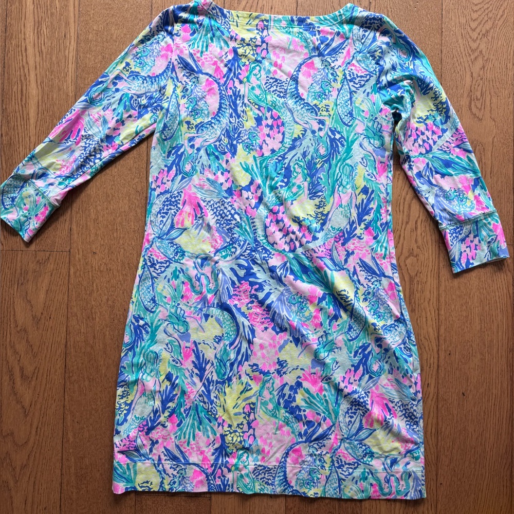 Lilly Pulitzer UPF +50 Sophie Dress SZ S Multi Mermaids Cove - Picture 7 of 16